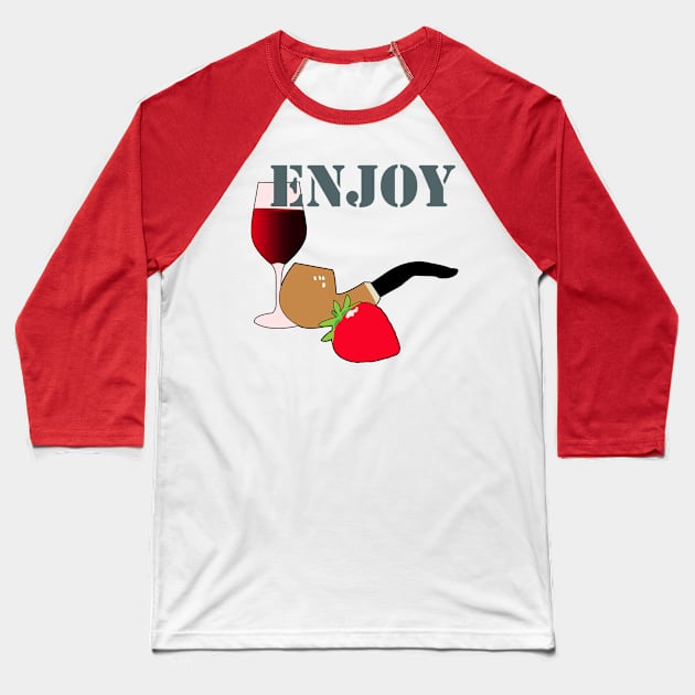 Enjoy Baseball T-Shirt by momomoma